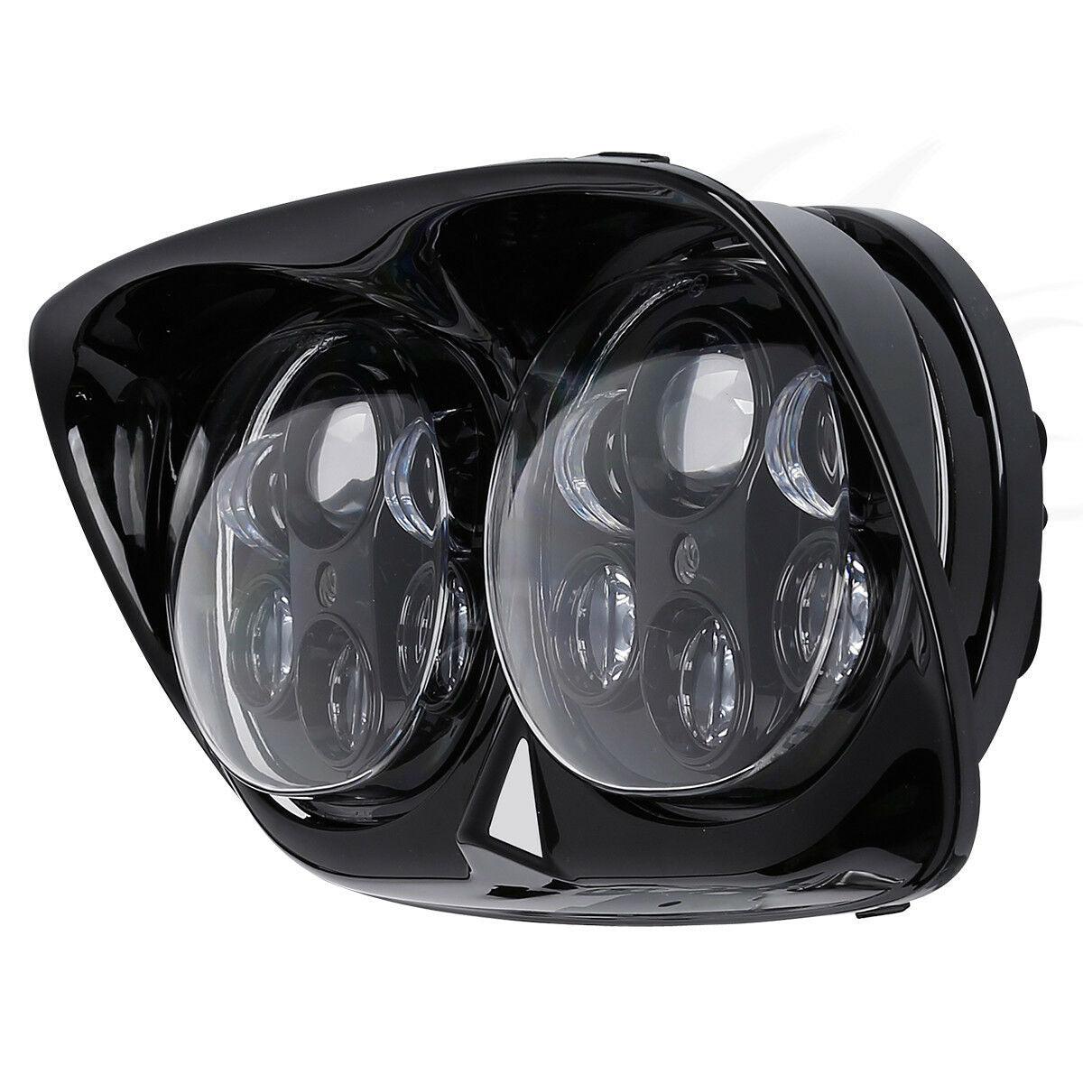5.75" Dual LED Headlight Projector Lamp Fit For Harley Touring Road Glide 98-13 - Moto Life Products