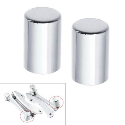 2pcs Long Chrome Docking Hardware Point Cover Kit Fit for Harley Touring 2009-21 - Moto Life Products