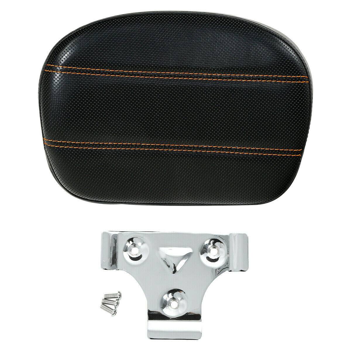 Rear Passenger Sissy Bar Backrest Pad Fit For Harley Touring Street Glide Black - Moto Life Products