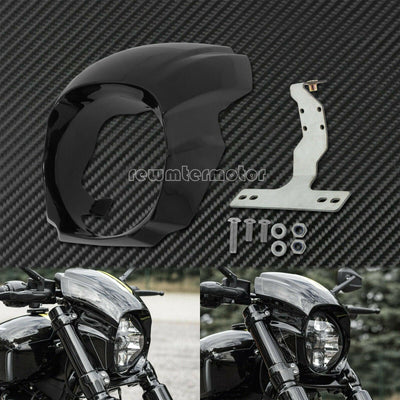 Gloss Black Headlight Fairing Cover Fit For Harley Softail Breakout 2018-2020 - Moto Life Products