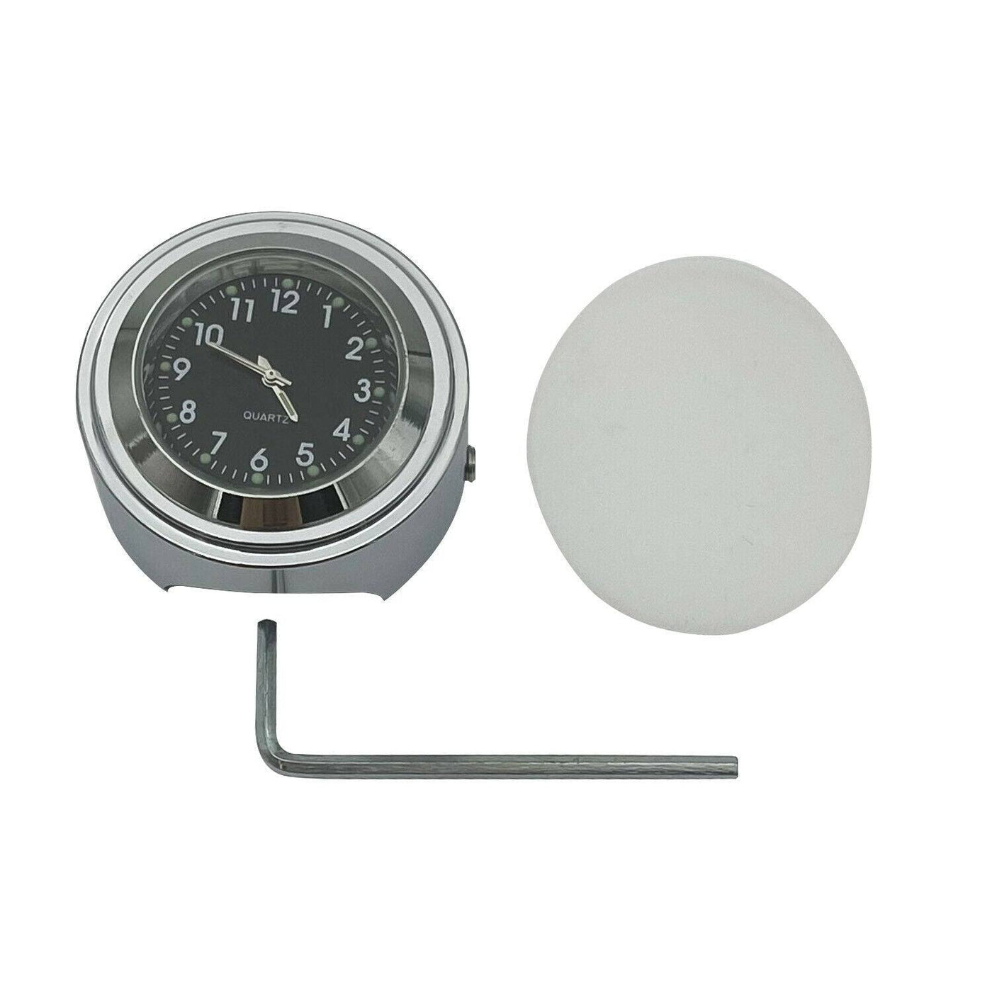 7/8“ Motorcycle Handlebar Clock & Thermometer Fit For Harley Honda Yamaha Suzuki - Moto Life Products