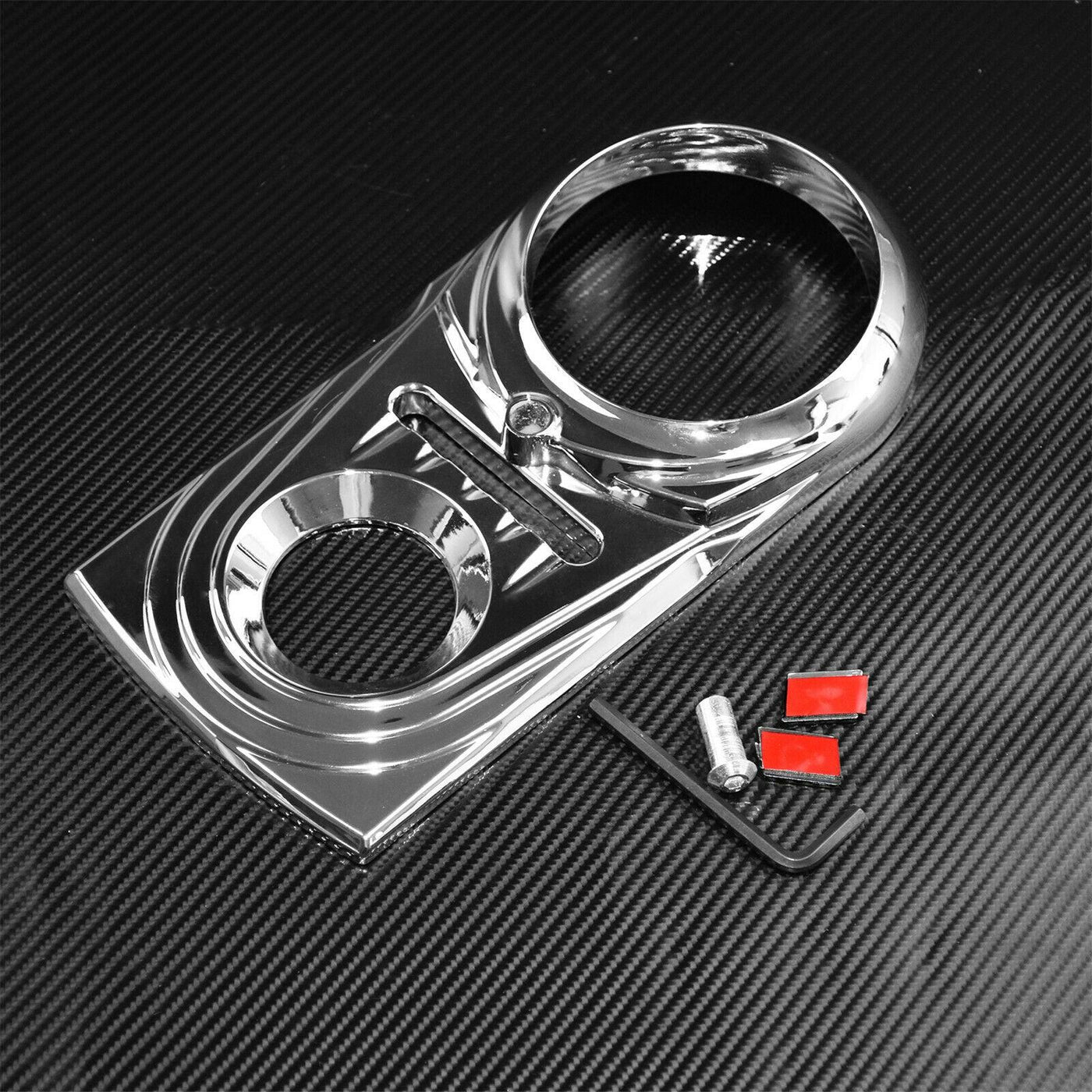 Chrome Dash Panel Insert Cover Fit For Harley Softail Dyna FXDWG FXSTC 1993-2015 - Moto Life Products