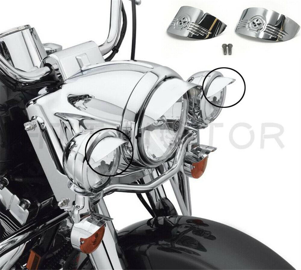 Visors Skull Turn Signal For Harley 86-92 FXRT/86-90 FLST/88-17 FLSTC/94-17 FLHR - Moto Life Products