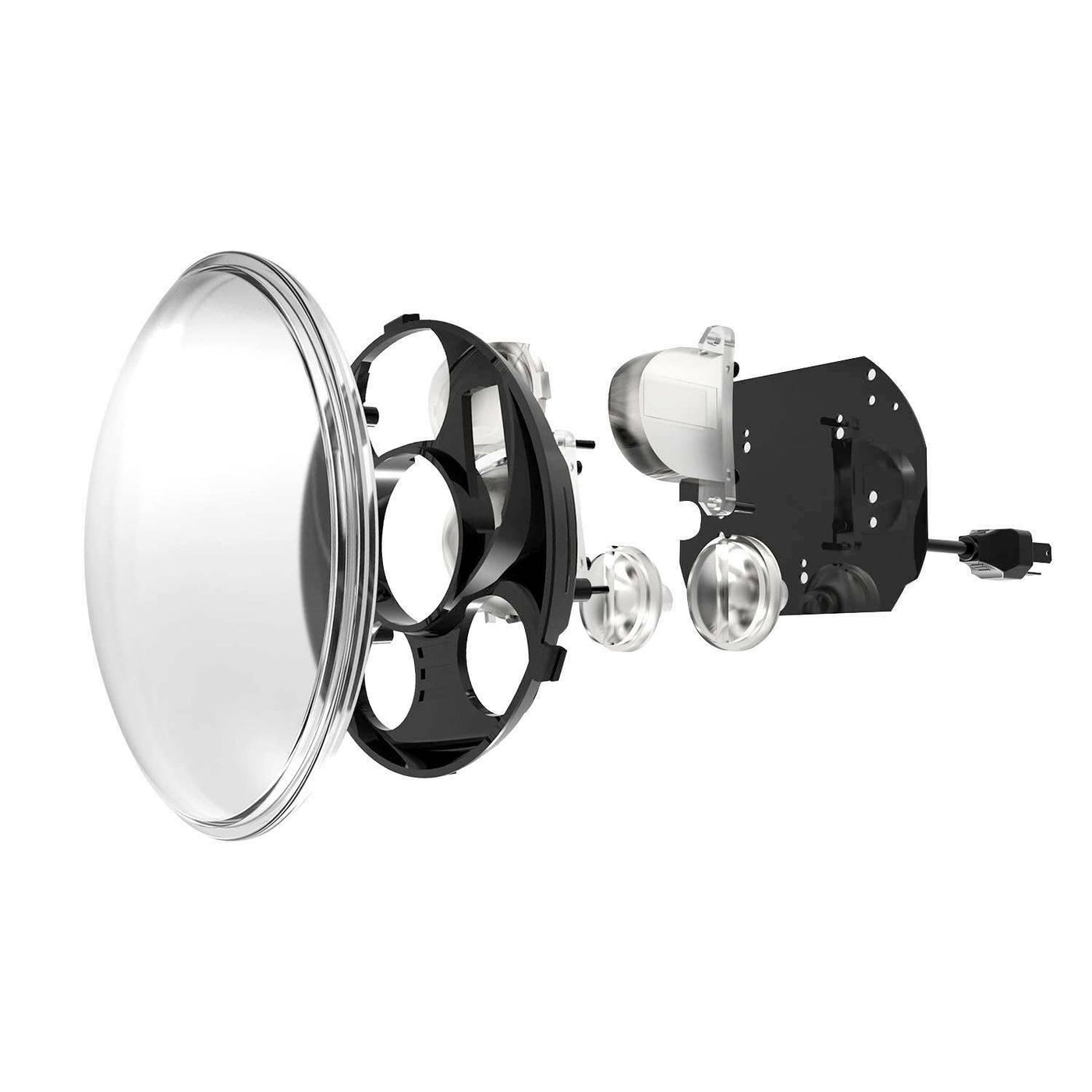 5-3/4" 5.75" Projector LED Headlight Fit For Harley Sportster XL 883 1200 Black - Moto Life Products