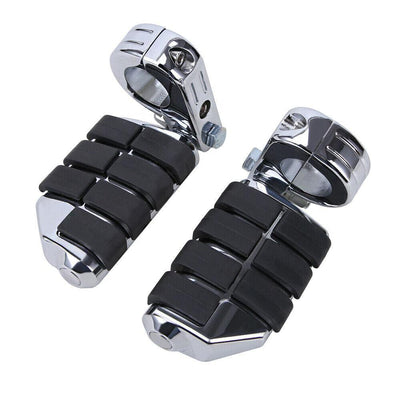 Chrome Highway Engine Guard Foot Pegs For Harley Touring Road King Street Glide - Moto Life Products