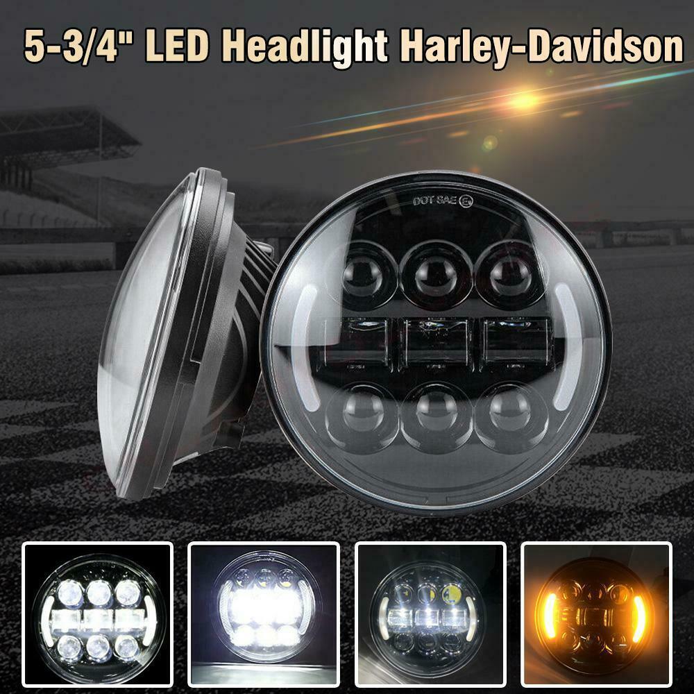 5-3/4" LED 5.75" Headlight Turn Signal For Harley Davidson Sportster XL 1200 883 - Moto Life Products