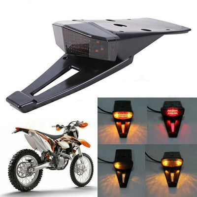 Dirt Enduro Bike LED Rear Fender Brake Tail Light Turn Signal Off-road Universal - Moto Life Products