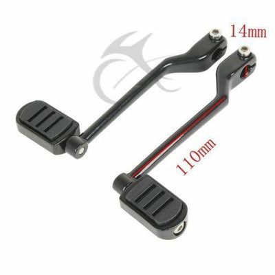 Black Left Heel Toe Shifter Lever Pedal Pegs Fit For Harley Electra Glide 88-21 - Moto Life Products