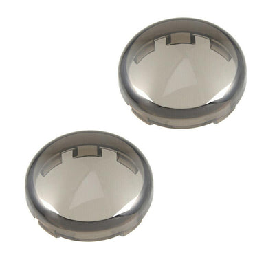 2x Turn Signal Smoke Lens Cover Fit for Harley Softail Sportster 883 1200 Dyna - Moto Life Products