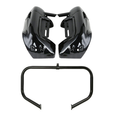 Lower Vented Leg Fairings Crash Bar Fit For Harley Electra Street Glide 09-13 - Moto Life Products