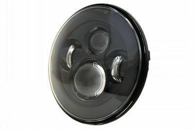 New 7" LED Projector Headlight + Passing Lights Fit for Harley Touring Black - Moto Life Products