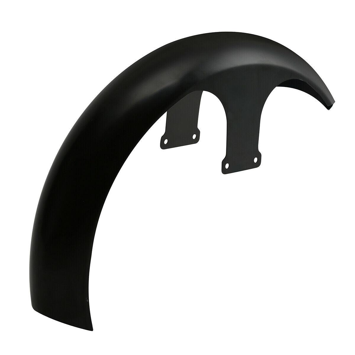 21" 26" Wheel Wrap Unpainted Black Front Fender For Harley Touring Street Glide - Moto Life Products