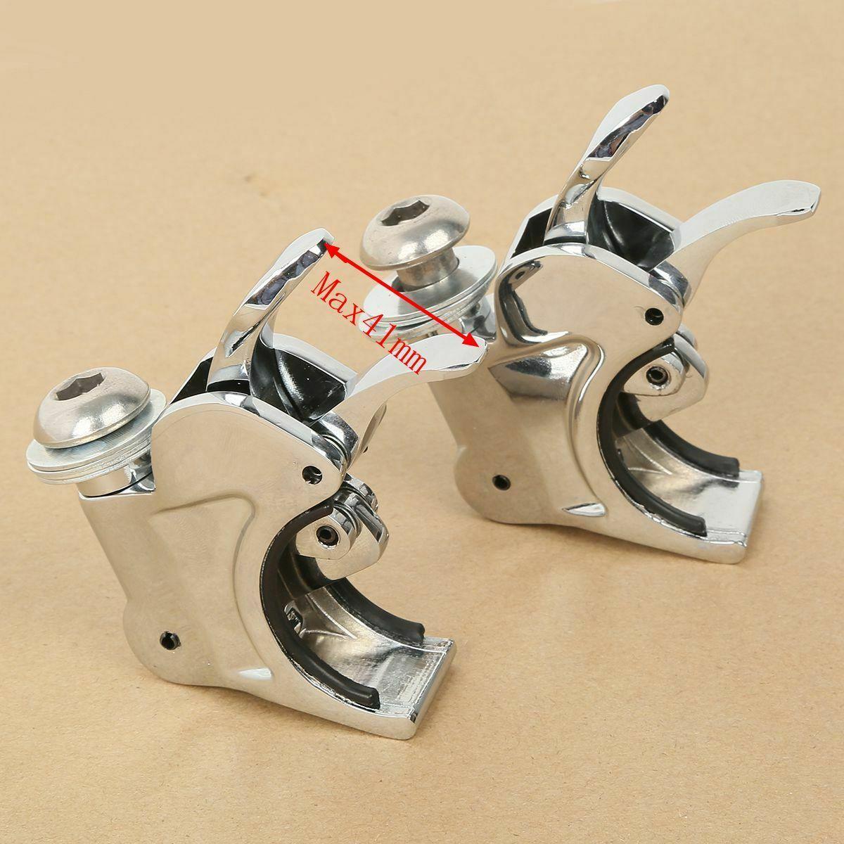 41mm Windshield Clamps Fit For Harley Softail Night Train FXS FXST FXSTB 88-13 - Moto Life Products