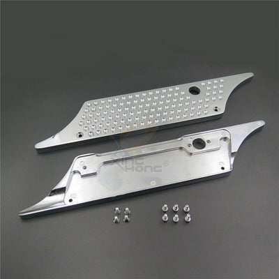 Chrome New Billet Hard Saddlebag Latch Cover Face For Harley Street Glide - Moto Life Products