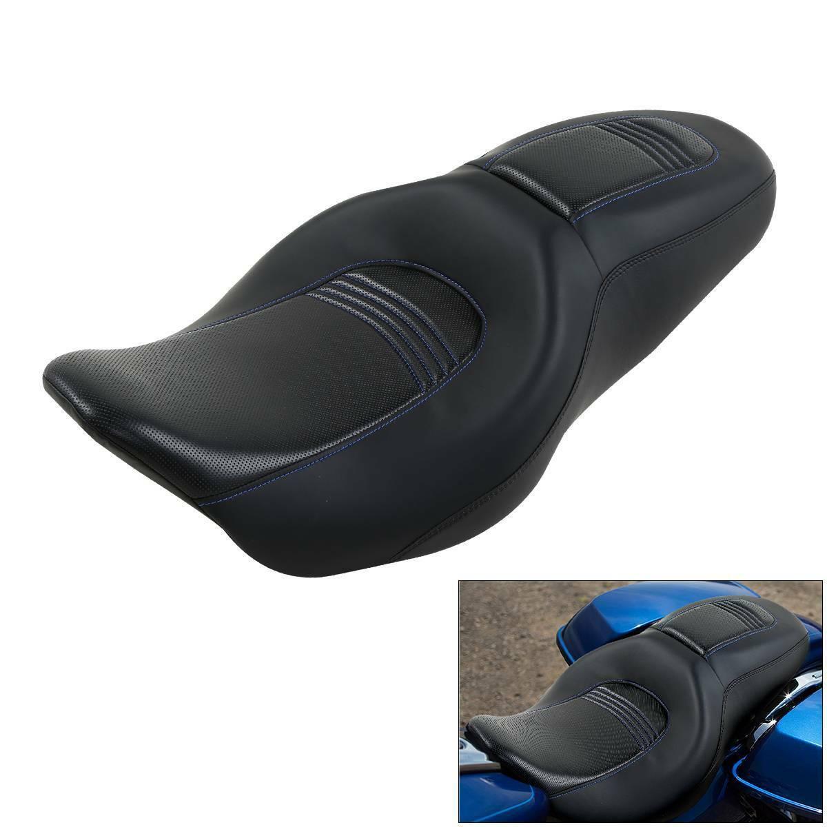 Black Driver Passenger Seat Fit For Harley Electra Road Street Glide 09-22 2016 - Moto Life Products
