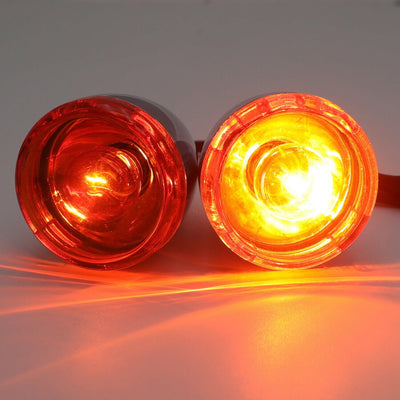 Amber Rear Turn Signal Light Indicator For Harley XL883 1200 FLSB FXST FLDE FLHC - Moto Life Products