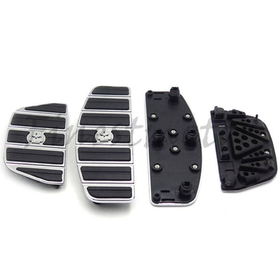 Rider Passenger Footboard Kit For Harley 87-15 TOURING/ 86-15 SOFTAIL Gear Skull - Moto Life Products
