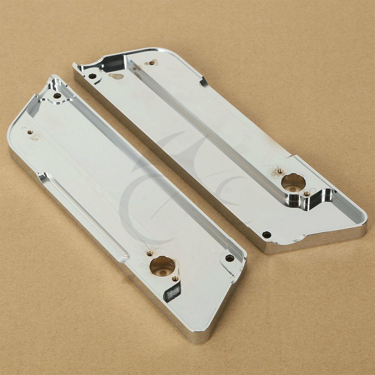 Chrome Saddle Saddlebags Latch Covers Fit For Harley Touring Road King 1993-2013 - Moto Life Products