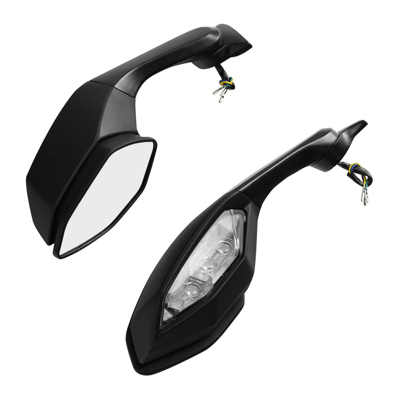 Rear View Mirrors W/ LED Turn Signals For Yamaha YZFR1 2015-2019 18 YZF-R6 17-20 - Moto Life Products