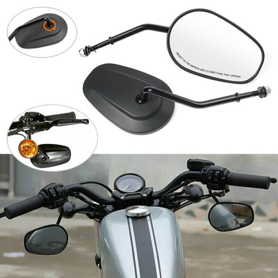 Short Stem Rear View Mirror Fit for Harley Street Glide Road Glide Sportster 883 - Moto Life Products