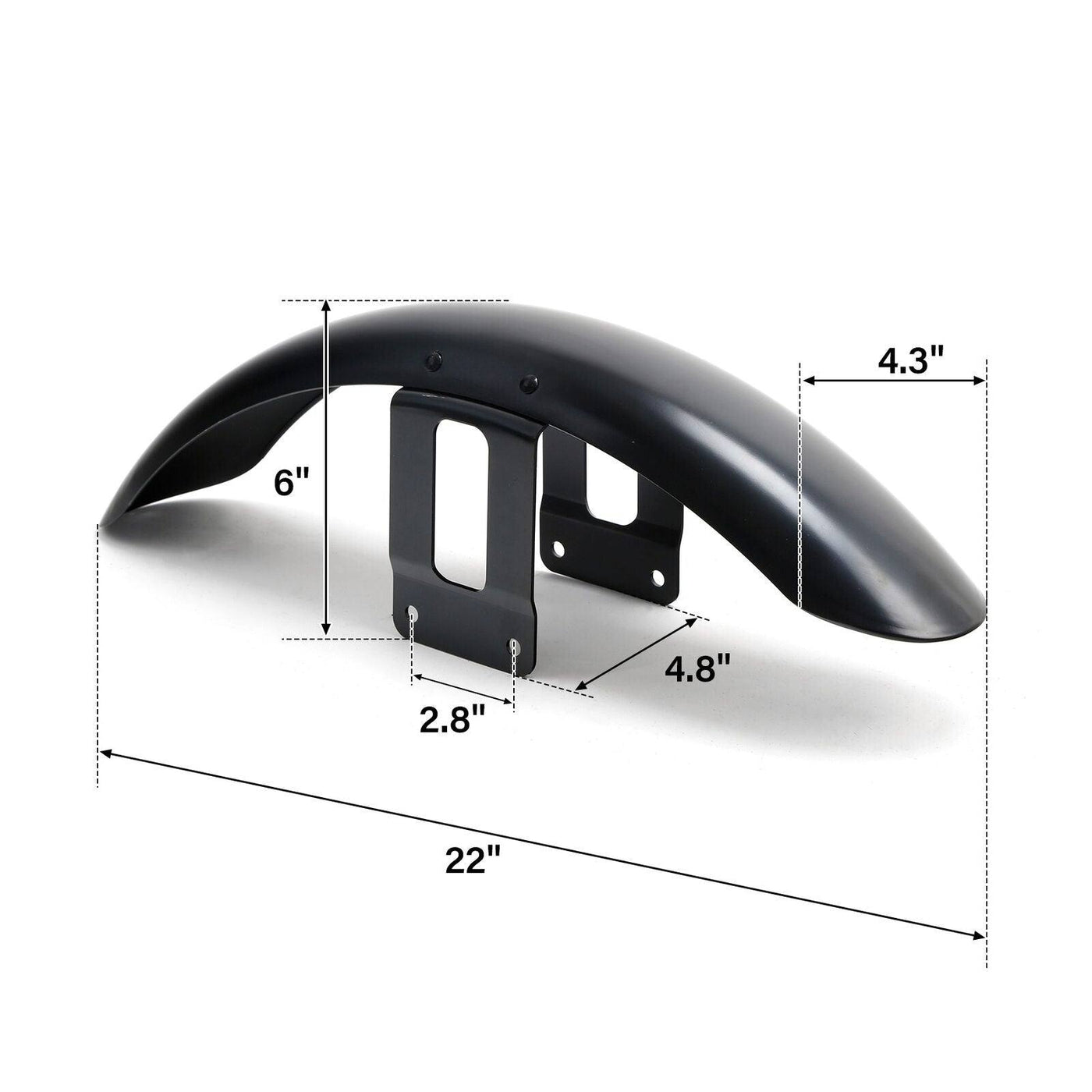 Unpainted Front Fender Mudguard Fit For Harley-Davidson Sportster 883 1200 XL883 - Moto Life Products