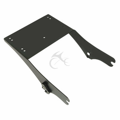 Black Trunk 2UP Mount Rack + Docking Fit For Harley Tour Pak Touring Glide 97-08 - Moto Life Products