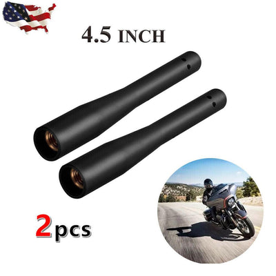 2PC For 89-17 Harley Davidson Touring Electra Glide CVO 4.5" Stubby Antenna Mast - Moto Life Products