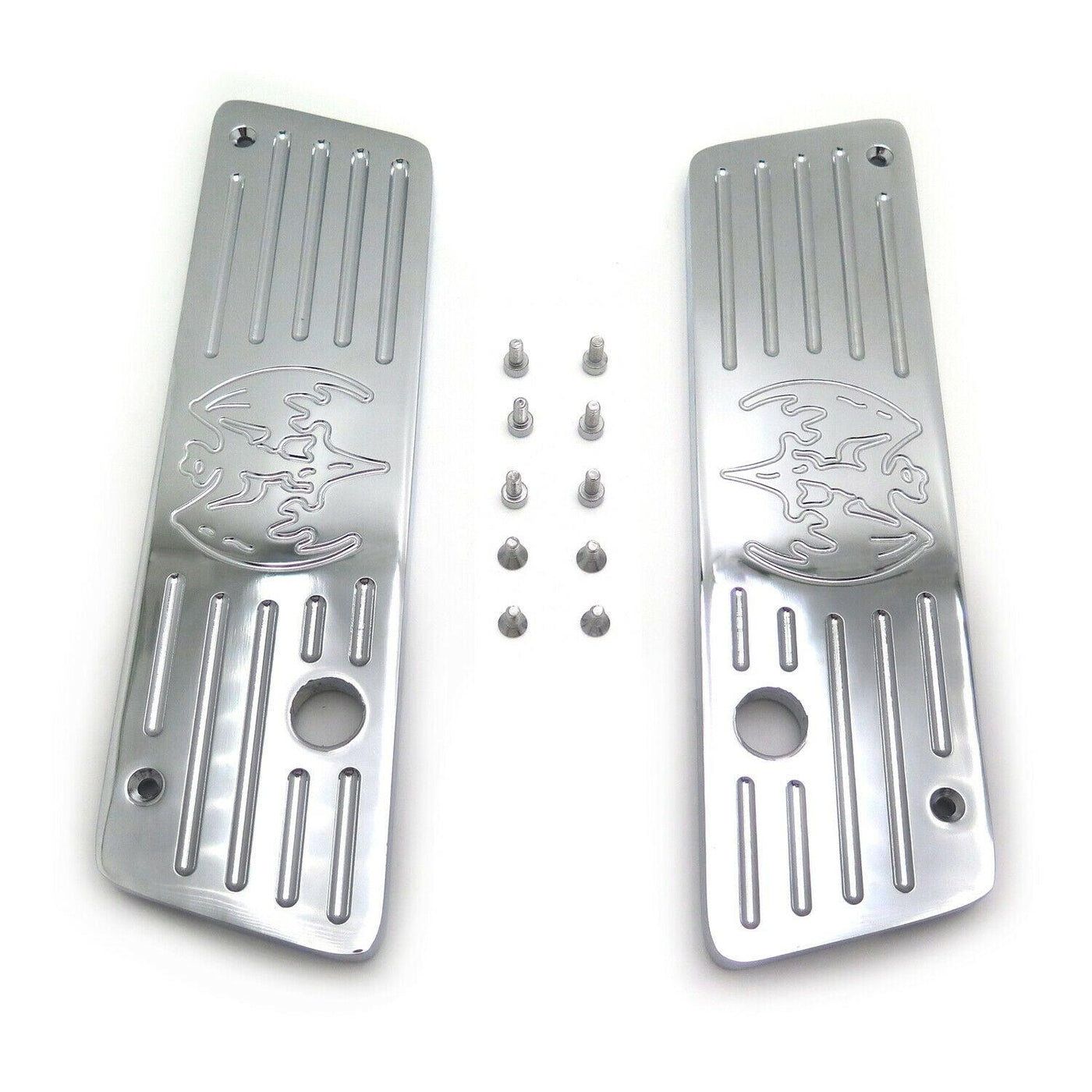 Contrast Deep CNC Cut Saddlebag Latches Cover For Harley Touring 1993-2013 FL - Moto Life Products