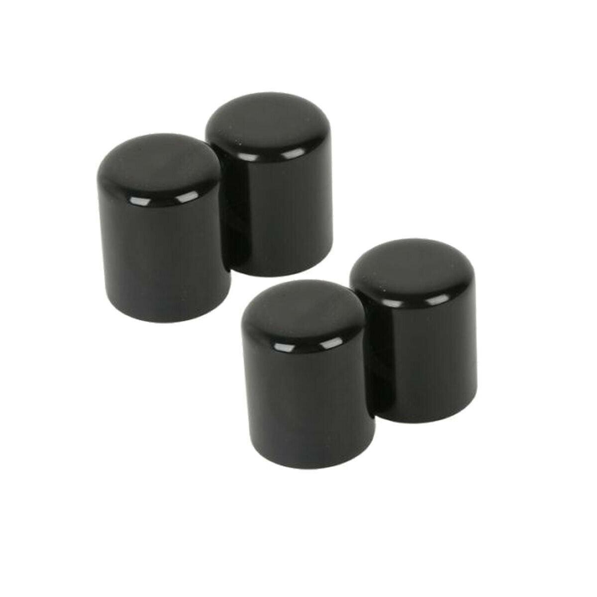 4x Black Docking Hardware Point Covers Kit For Harley Davidson Touring Softail - Moto Life Products