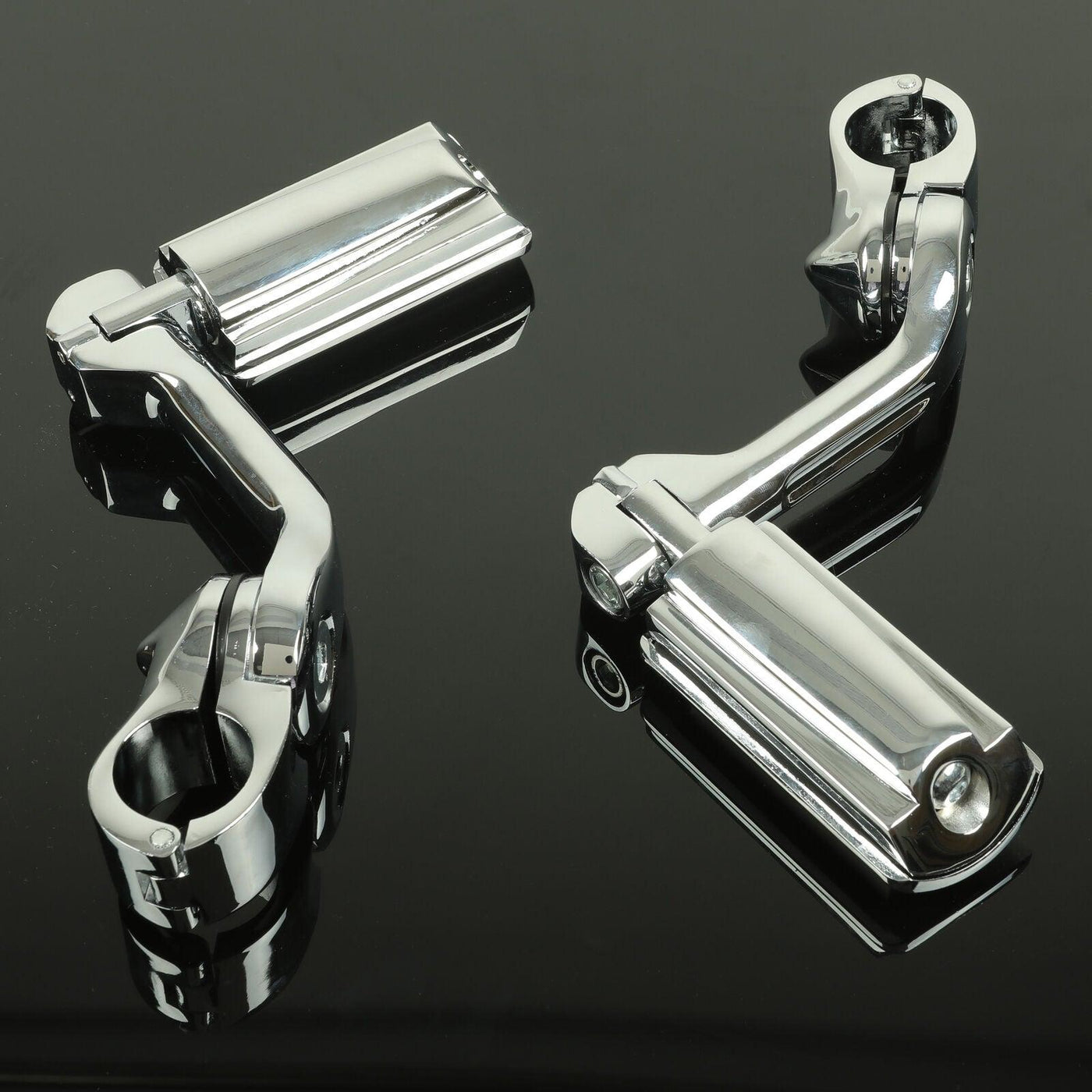 Long Highway Foot Pegs Fit For Harley Electra Road King Street Glide 1-1/4" Bars - Moto Life Products