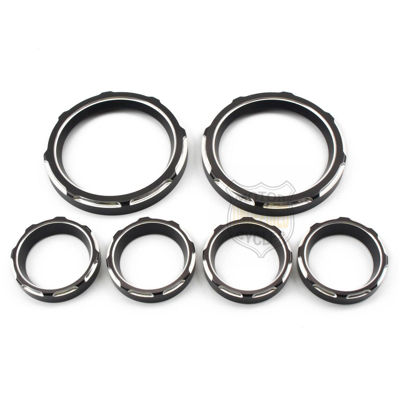 Black Instrument Board Gauge Bezel Covers For Harley Electra Street Glide 96-13 - Moto Life Products