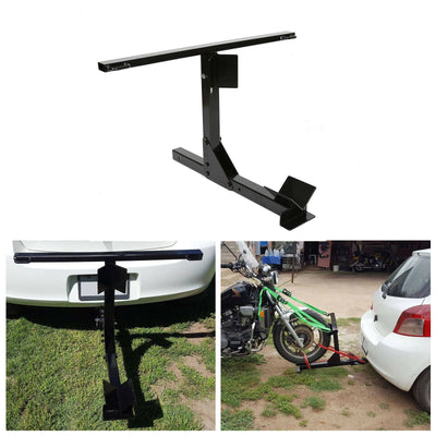 For 2'' Receiver Durable Motorcycle Trailer Carrier Tow Dolly Hauler Hitch Rack - Moto Life Products