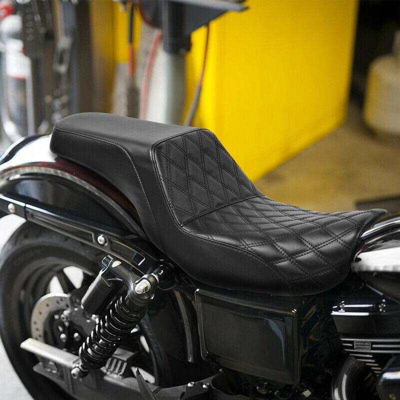 Driver Passenger Seat Fit For Harley Dyna Fat Bob FXDF Street Bob 2006-2017 2007 - Moto Life Products