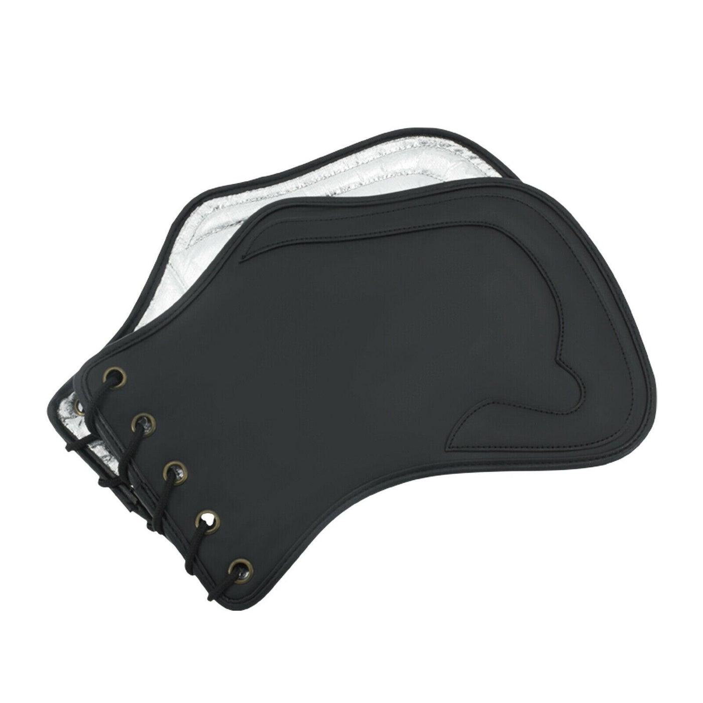 1x Motorcycle Black Heat Saddle Shield Deflectors Fit For Harley Sportster Dyna - Moto Life Products