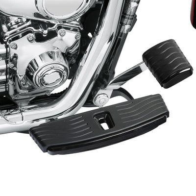 Black Brake Pedal Pad Fit For Harley Dyna Softail Touring Electra Street Glide - Moto Life Products