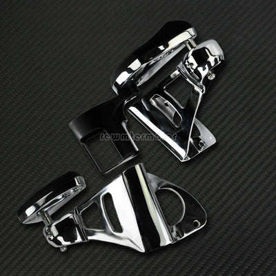 Chrome Rear Passenger Arm Rests With Drink Holder Fit For Harley Touring '14-'21 - Moto Life Products