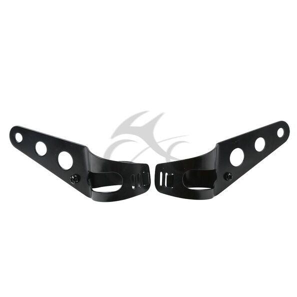 35mm-43mm Headlight Mount Bracket Motorcycle Fork Ear Chopper Cafe Racer Black - Moto Life Products