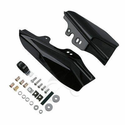 Black Mid-Frame Air Deflector For Harley Davidson Touring Models 2001-2008 - Moto Life Products