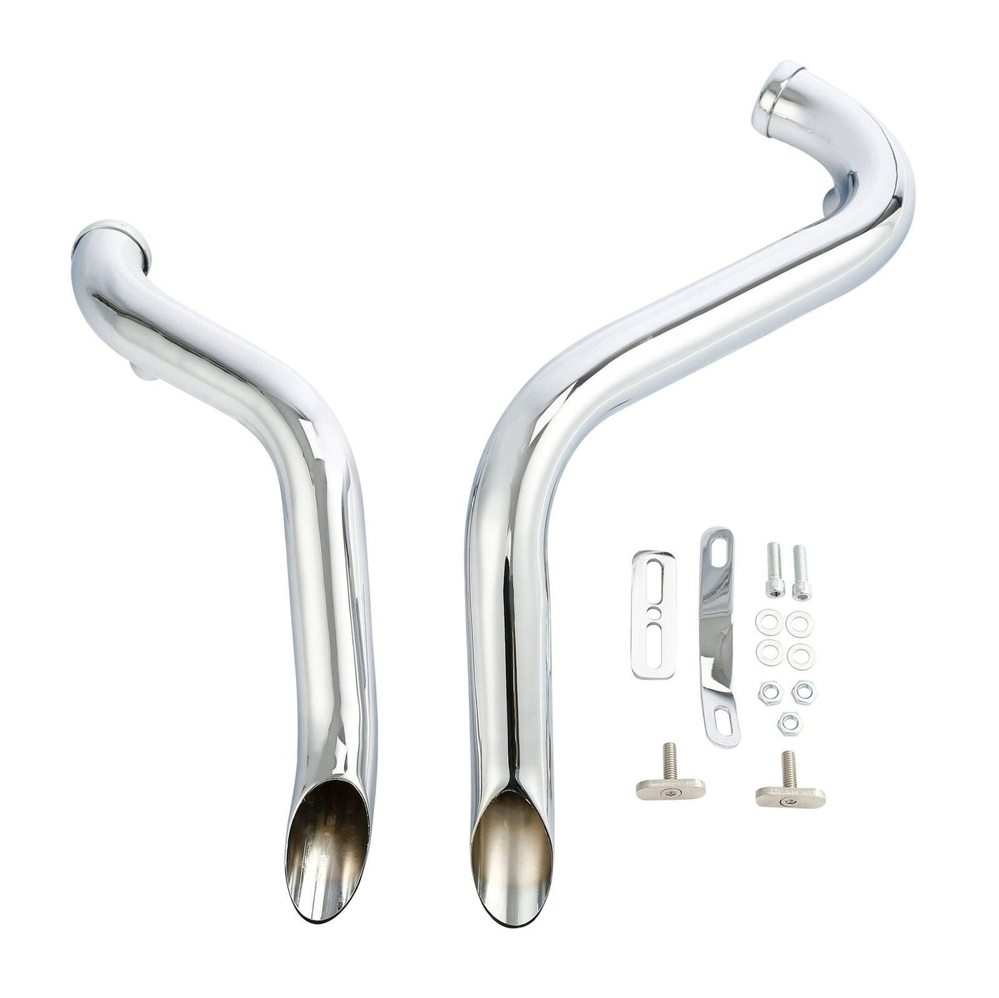 1.75" Pipes Exhaust Fit For Harley Touring 84-16 Sportster 86-13 Softail  86-17 - Moto Life Products