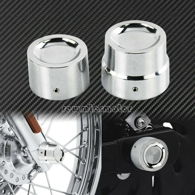 Chrome Rear Axle Nut Cover Cap Fit For Harley Dyna Super Glide Heritage Softail - Moto Life Products