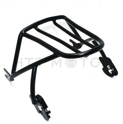 Black Luggage Rack Solo Seat for Harley Davidson Sportster XL883 1200 2004-2018 - Moto Life Products