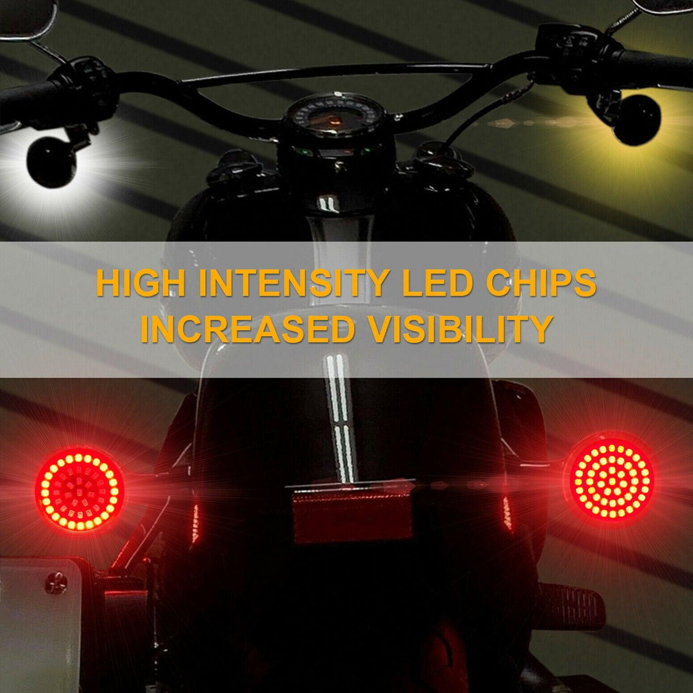 2" 1157 LED Turn Signal Brake Light SMD Blinker Fit for Harley Sportster XL1200 - Moto Life Products