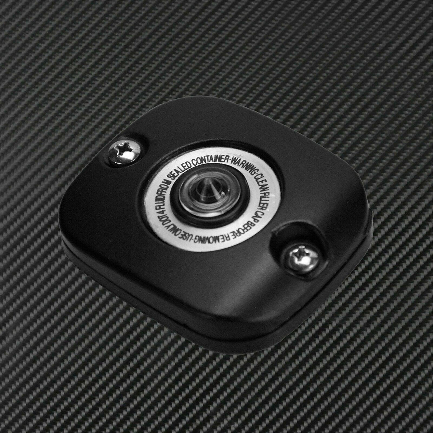Black Front Brake Master Cylinder Cover Fit For Harley Touring 05-07 Dyna 06-17 - Moto Life Products