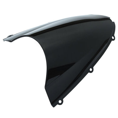 Black Windscreen Windshield For Kawasaki Ninja ZX6R ZX-6R 05-08 10R ZX-10R 06-07 - Moto Life Products