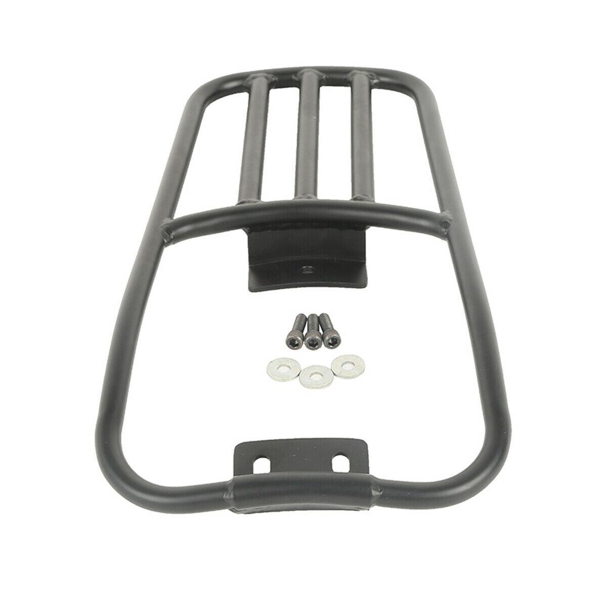Rear Fender Luggage Rack Fit For Harley Softail Deluxe 06-18 Fatboy 07-17 Black - Moto Life Products