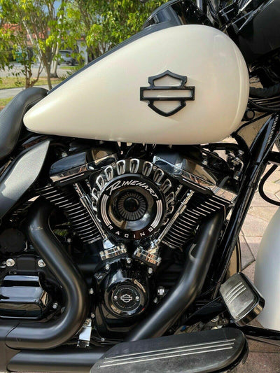 METAL Harley CVO Tank Emblems ALL Black  (set of 2) Touring, 6061 Billet - Moto Life Products