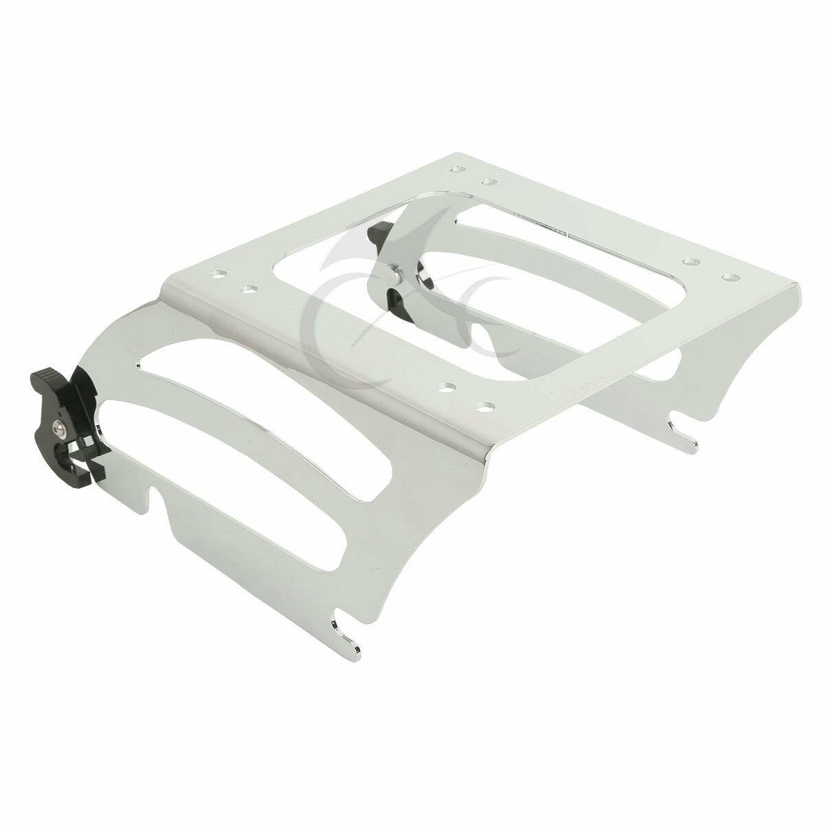 Chrome Solo Mounting Rack Fit For Harley Tour Pak Pack Softail Fatboy FLSTC FLST - Moto Life Products