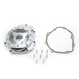 Engine Stator Cover See Through For Suzuki 2005-2008 Gsxr 1000 Chrome w/ Gasket - Moto Life Products