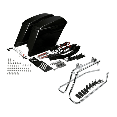 Unpainted 5" Stretched Saddlebag Conversion Kit Fit For Harley Softail 1984-2017 - Moto Life Products