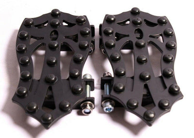 REAR FOOTPEGS FLOOR BOARDS FOOT PEGS 4 HARLEY TOURING ROAD STREET GLIDE SOFTAIL - Moto Life Products